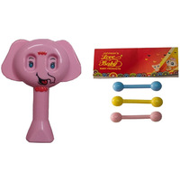 Auto Flow Rattle Toy- Elephant Toy - BT25 Combo Pink