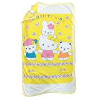 Love Baby Bath Towel Cotton Printed With Hood - 1911 P2 Yellow