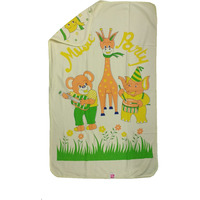 Love Baby Bath Towel Cotton Printed With Hood - 1915 Yellow