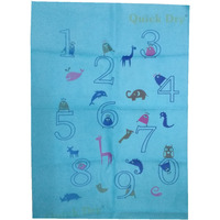 Quick Dry Bed Protector Printed - 624 S Firozi