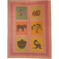 Quick Dry Bed Protector Printed - 625 S Peach
