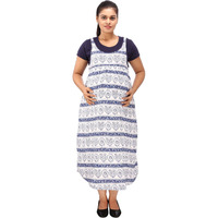 Mamma's Maternity Women's Rayon Printed Blue Maternity Dress