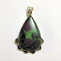 NICE PENDANT MADE WITH BEAUTIFUL STONE AND STERLING SILVER