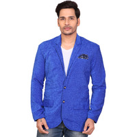 Garun Blue Towel Velvet Blazer