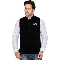 Garun Black Velvet Waistcoat