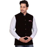 Garun Brown Velvet Waistcoat