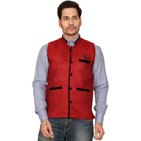 Garun Red Nehru Jacket