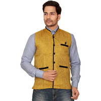 Garun Yellow Nehru Jacket