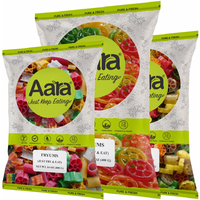 Aara Fryums Fry & Eat Round Plain - 400 GM