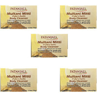 Patanjali Multani Mitti Soap - 75gm (Pack of 5)