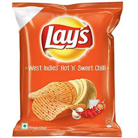 Lays West Indies' Hot 'n' Sweet Chilli Chips - 55gm