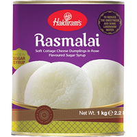 Haldiram Rasmalai - 1 KG - TIN