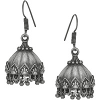 Beautiful Silver Plated Jhumka Earrings By Silvermerc Designs