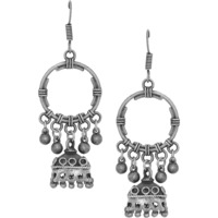 Beautiful Silver Plated Jhumka Earrings By Silvermerc Designs