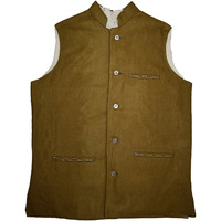 Wool Blend Jacket Festive Nehru Jacket Waistcoat For Winter