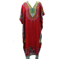 Winmaarc African Dashiki Kaftan Boho Hippe Dress Long Length Maxi Caftan