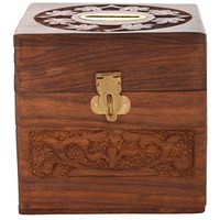 Winmaarc Wooden Handmade Money Bank with Coin Slot for Kids