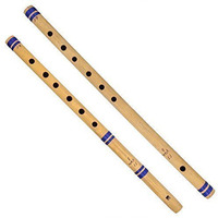 Winmaarc Indian Bamboo Flute Transverse and Fipple High Frequency Notes Set of 2