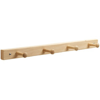 Winmaarc Wall Mount Wood Storage Rack Hanging Hooks for Jackets, Coats, Hats and Scarves