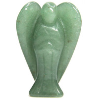 Winmaarc Aventurine Hand Carved Angel Reiki Psychic Gemstone Guardian Spiritual Stone