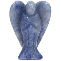 Winmaarc Blue Aventurine Hand Carved Angel Reiki Gemstone Guardian Spiritual Stone