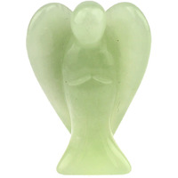 Winmaarc Jade Stone Angel Carved Psychic Guardian Healing Spiritual Reiki Gemstones