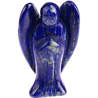 Winmaarc Lapis Lazuli Stone Carved Angel Reiki Spiritual Angel Gemstone Guardian Gift