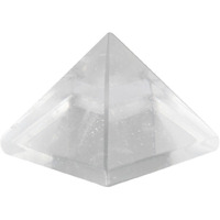 Winmaarc Healing Crystal Rock Quartz Pyramid Metaphysical Natural Gemstone Figurine