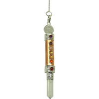 Winmaarc 7 Chakra Pendulum Wand Dowsing Energy Generator Reiki Healing Crystal Spiritual Gift