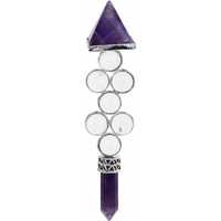 Winmaarc 7 Chakra Beads Reiki Pyramid Wand Stick Point for Balancing Energy,Meditation,Crystal Healing