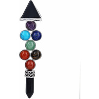 Winmaarc 7 Chakra Beads Reiki Pyramid Wand Stick Point for Balancing Energy,Meditation,Crystal Healing