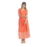 Pink Flamingo Clothing Coral Cleo Maxi Dress XL (Size: X-Large)