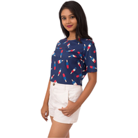 Pink Flamingo Clothing Candy Crop Top S (Size: Small)