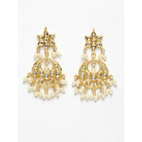 star kundan earring