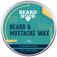 All Natural Mustache And Beard Wax For Strong Hold, Natural Musky Scent 30G by Beardhood