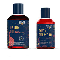 Beardhood Red Onion Oil & Shampoo Combo with Redensyl & Caffeine For Hairfall Control (Oil + Shampoo)