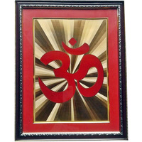24 Carat Gold Plated OM / AUM Symbol Wall Picture Frame