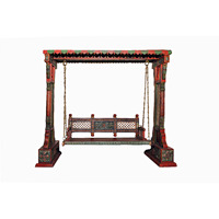 Jaisalmer Jharokha Design Wooden Carved Royal Swing Set / Indoor Jhula