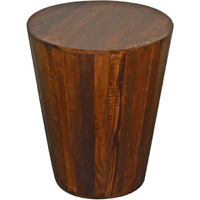 Reclaimed Barrel Stool End Table