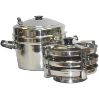 Tabakh  Stainless Steel Dhokla Stand With Cooker 3 and 4 Racks