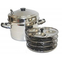 Tabakh 5-Rack Stainless Steel Idli Cooker With Stand IC-205
