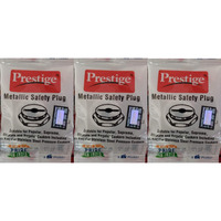 Prestige 60113 3-Pack Safety Valve for Popular, Supreme, Ultimate, Regular Including Stainless Steel Pressure Cookers, Small, Silver