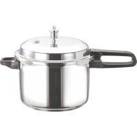 Vinod V-5L Stainless Steel Sandwich Bottom Pressure Cooker, 5-Liter