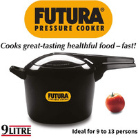 Hawkins Futura O90 Pressure Cooker, 9 L, Silver