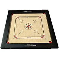 Tabakh Finest-16mm Precise Carrom Board with Coins, Striker, and Powder