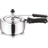 Vinod 2L Stainless Steel Inner Lid Sandwich Bottom Pressure Cooker, 2-Liter