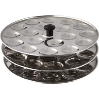 Tabakh 3-Rack Stainless Steel Mini Idli Stand, Makes 54 Idlys