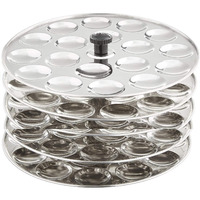 Tabakh 5-Rack Stainless Steel Mini Idli Stand, Makes 90 Idlys