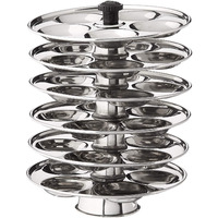 Tabakh 6-Rack Stainless Steel Baby Mini Idli Stand, Makes 30 Mini Idlys