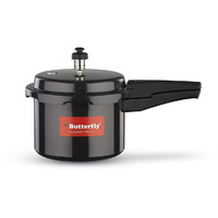 Butterfly Elegant Plus Induction Base Hard Anodised Aluminium Pressure Cooker 5 litres